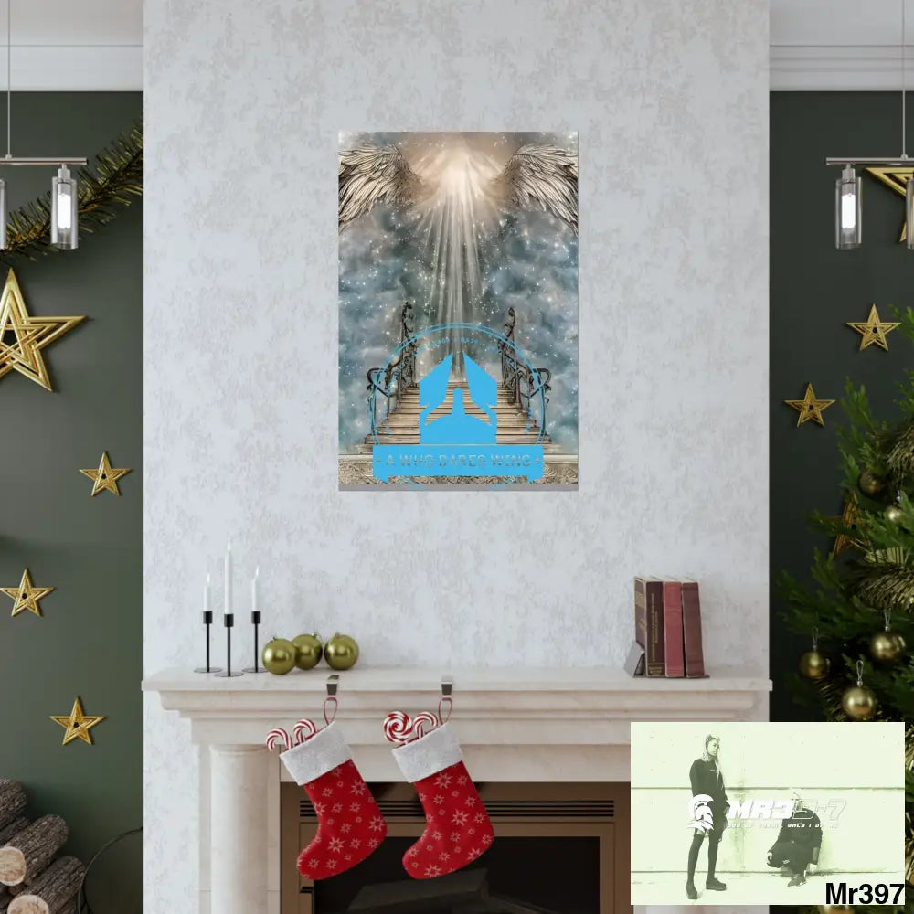 A Who Dares Wins stairway to heaven. Matte Vertical Posters Poster