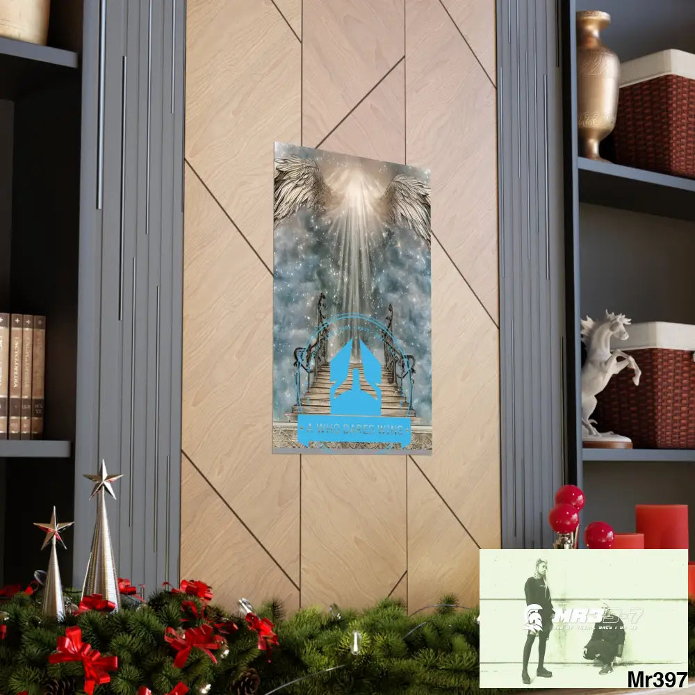 A Who Dares Wins stairway to heaven. Matte Vertical Posters Poster