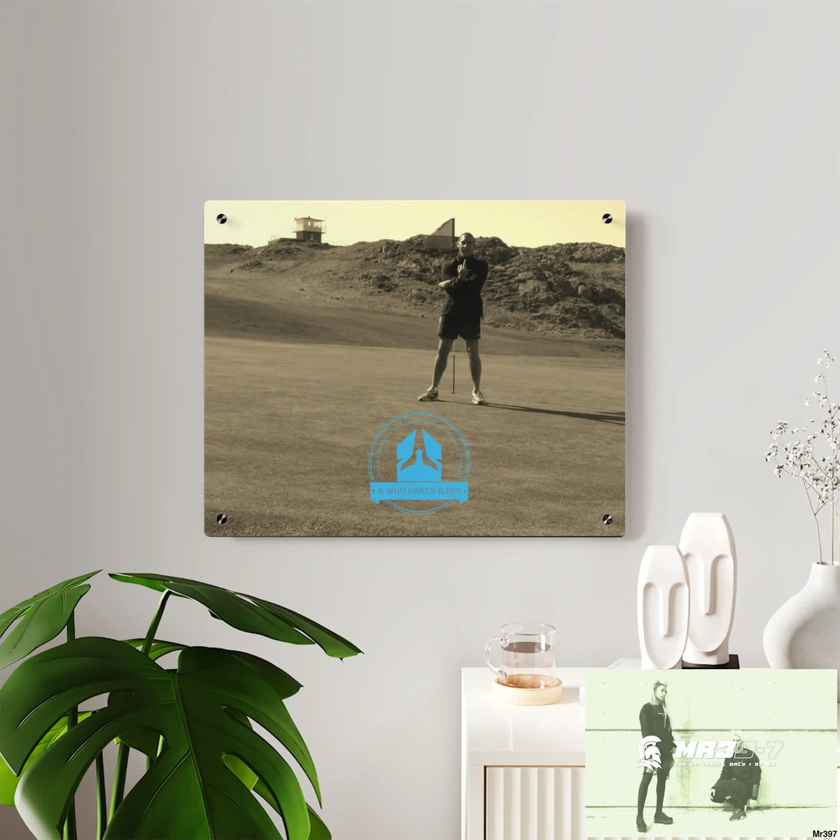 A Who Dares Wins Strike A on Barmouth - Morfa Nefyn 20X hole No 13 Acrylic Wall Art Panels Home Decor