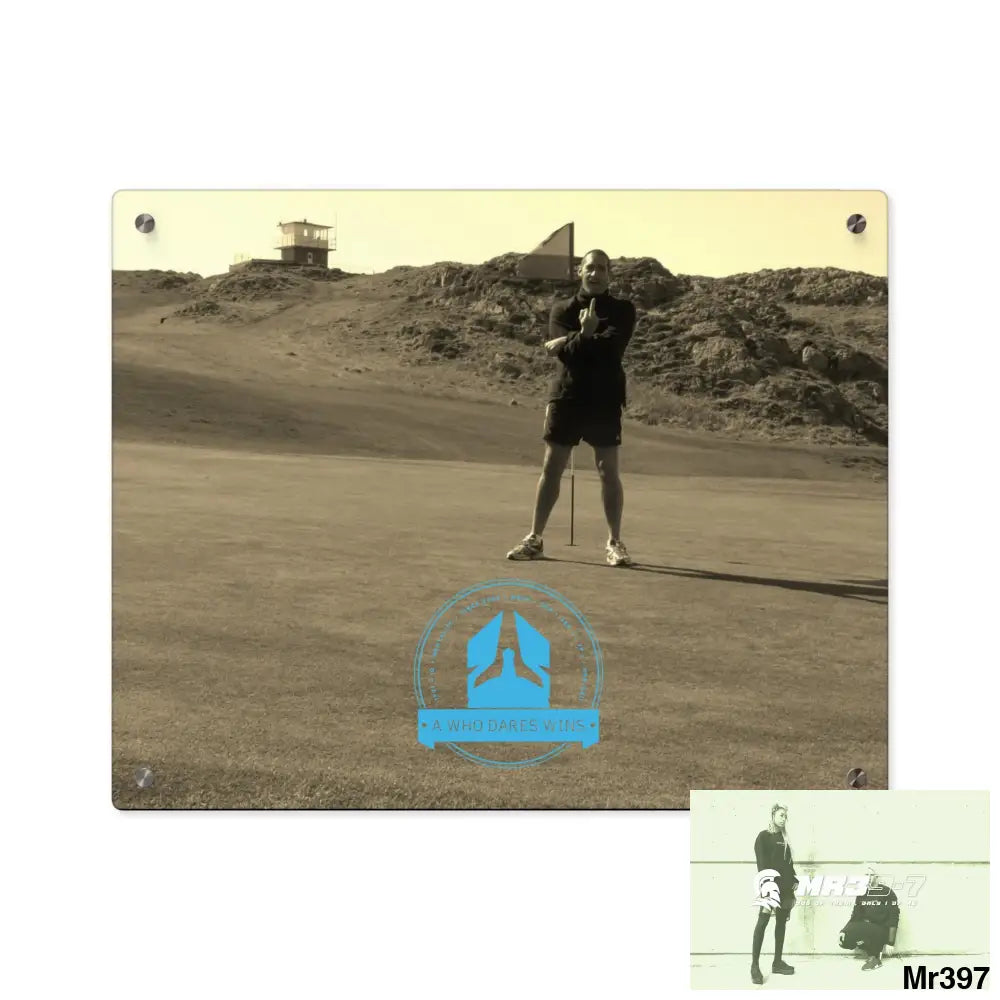 A Who Dares Wins Strike A on Barmouth - Morfa Nefyn 20X hole No 13 Acrylic Wall Art Panels 20″ x 16″ (Horizontal)