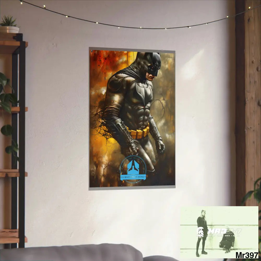 A Who Dares Wins Super Resolution Batpain Steampunk Graphic Matte Vertical Posters Poster