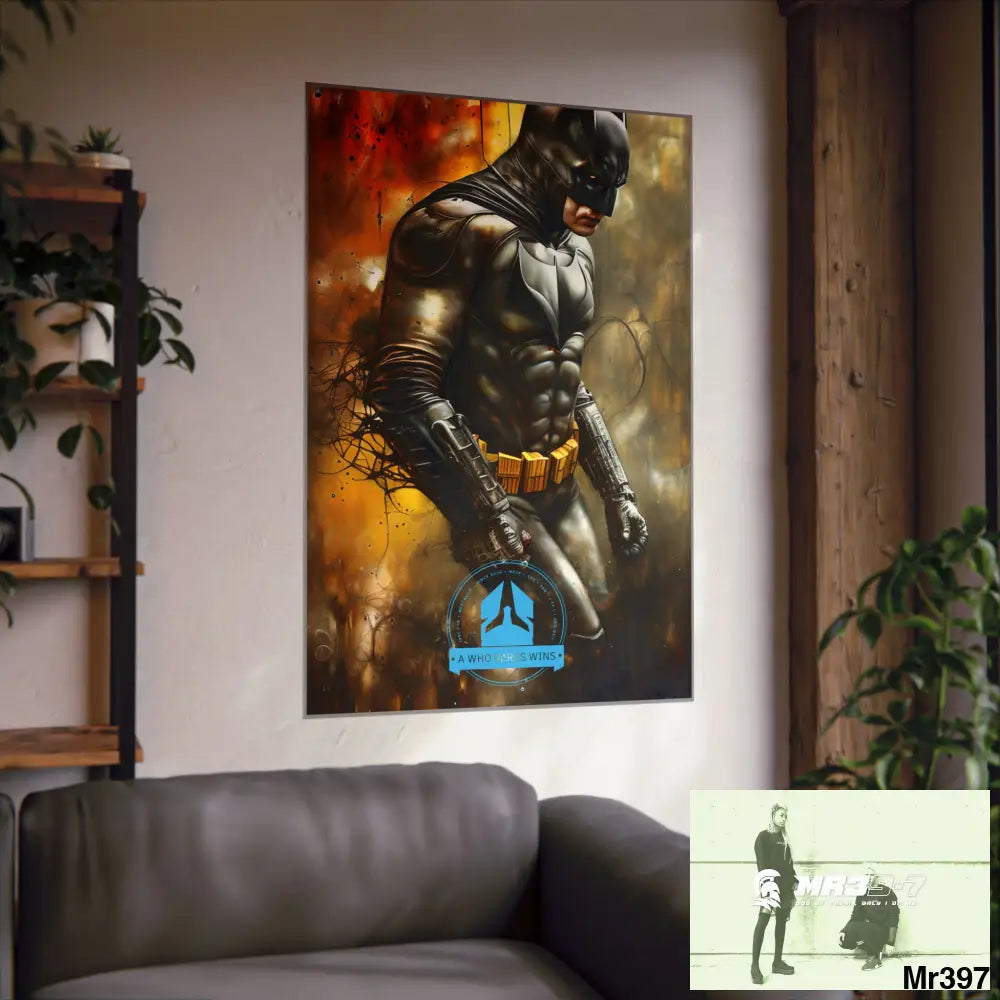 A Who Dares Wins Super Resolution Batpain Steampunk Graphic Matte Vertical Posters Poster
