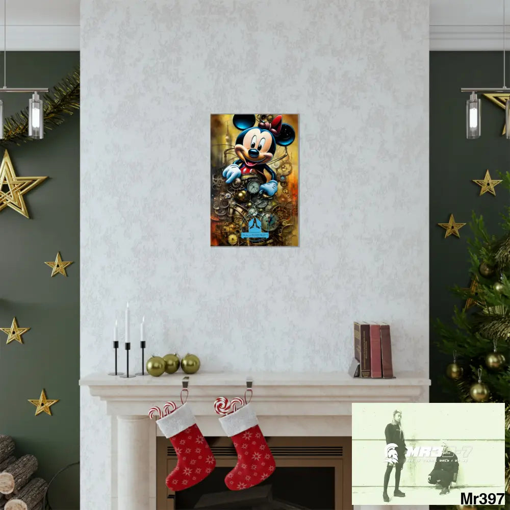 A Who Dares Wins SuperResolution Micky Mouse Steampunk Graphic Matte Vertical Posters Poster