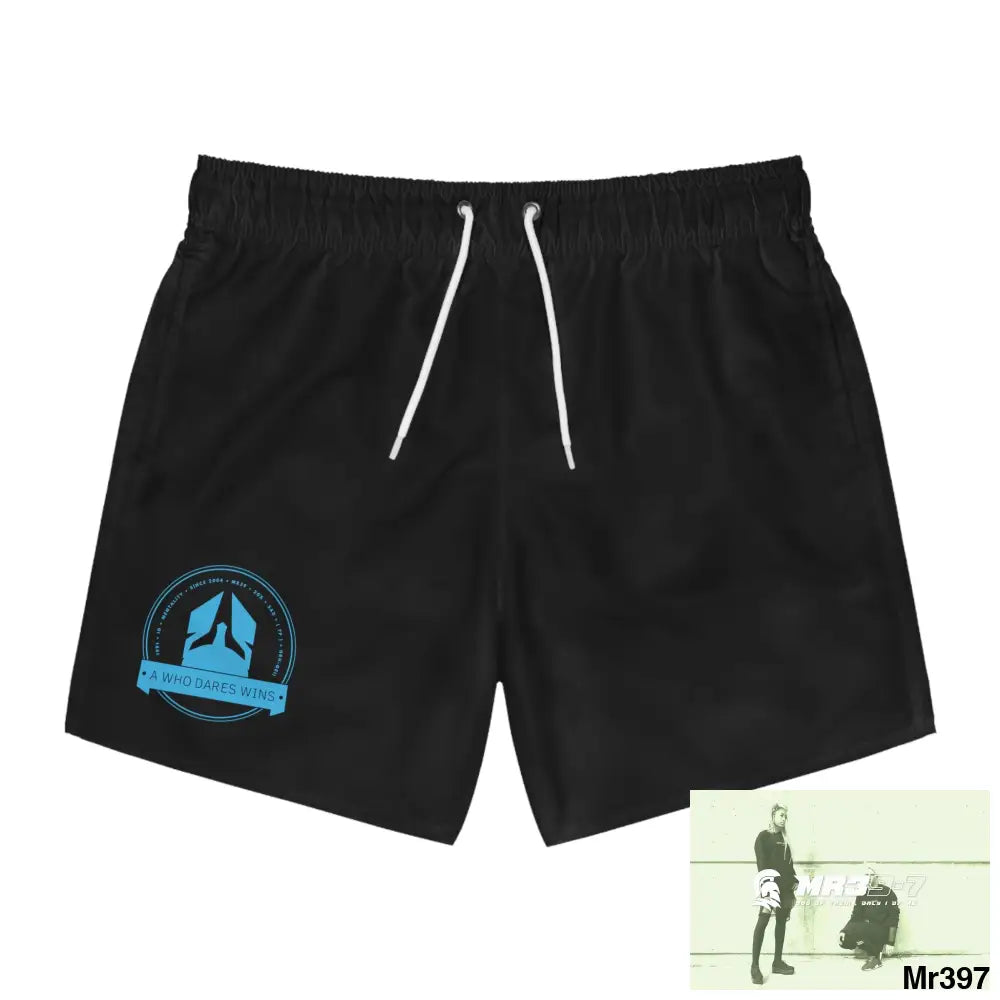 A Who Dares Wins Swim Trunks (AOP) 3XL / Seam thread color automatically matched to design All Over Prints