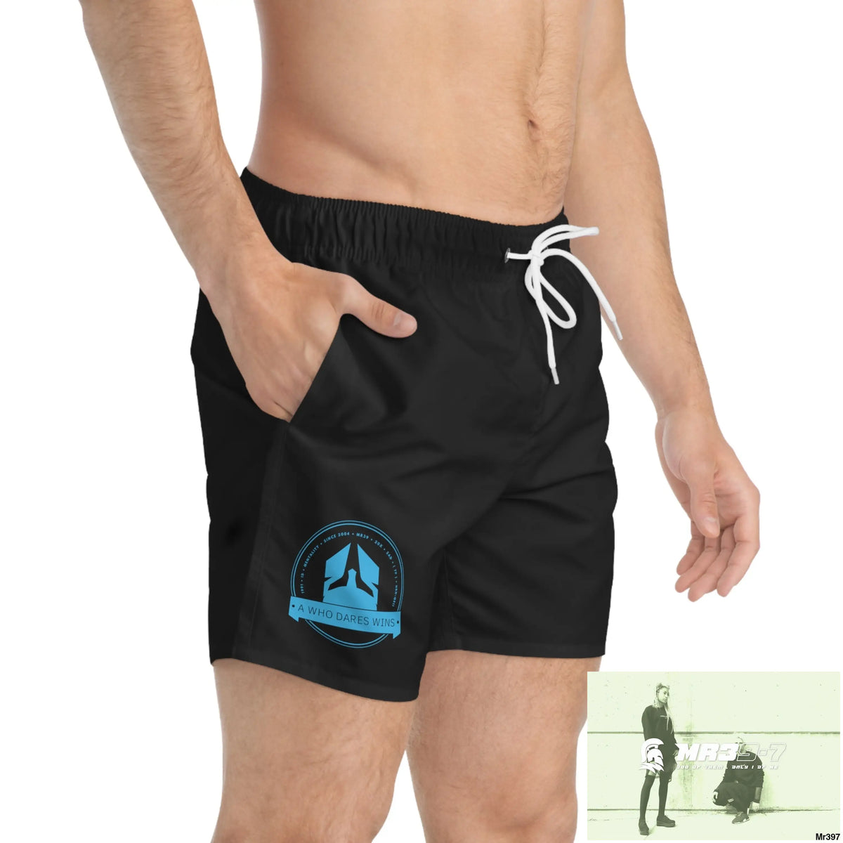 A Who Dares Wins Swim Trunks (AOP) All Over Prints