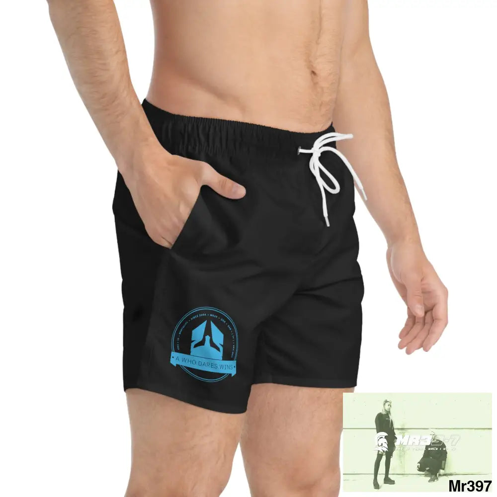 A Who Dares Wins Swim Trunks (AOP) All Over Prints