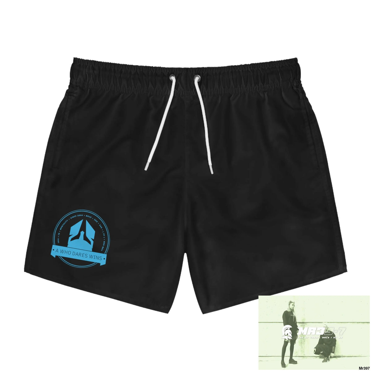 A Who Dares Wins Swim Trunks (AOP) S / Seam thread color automatically matched to design All Over Prints