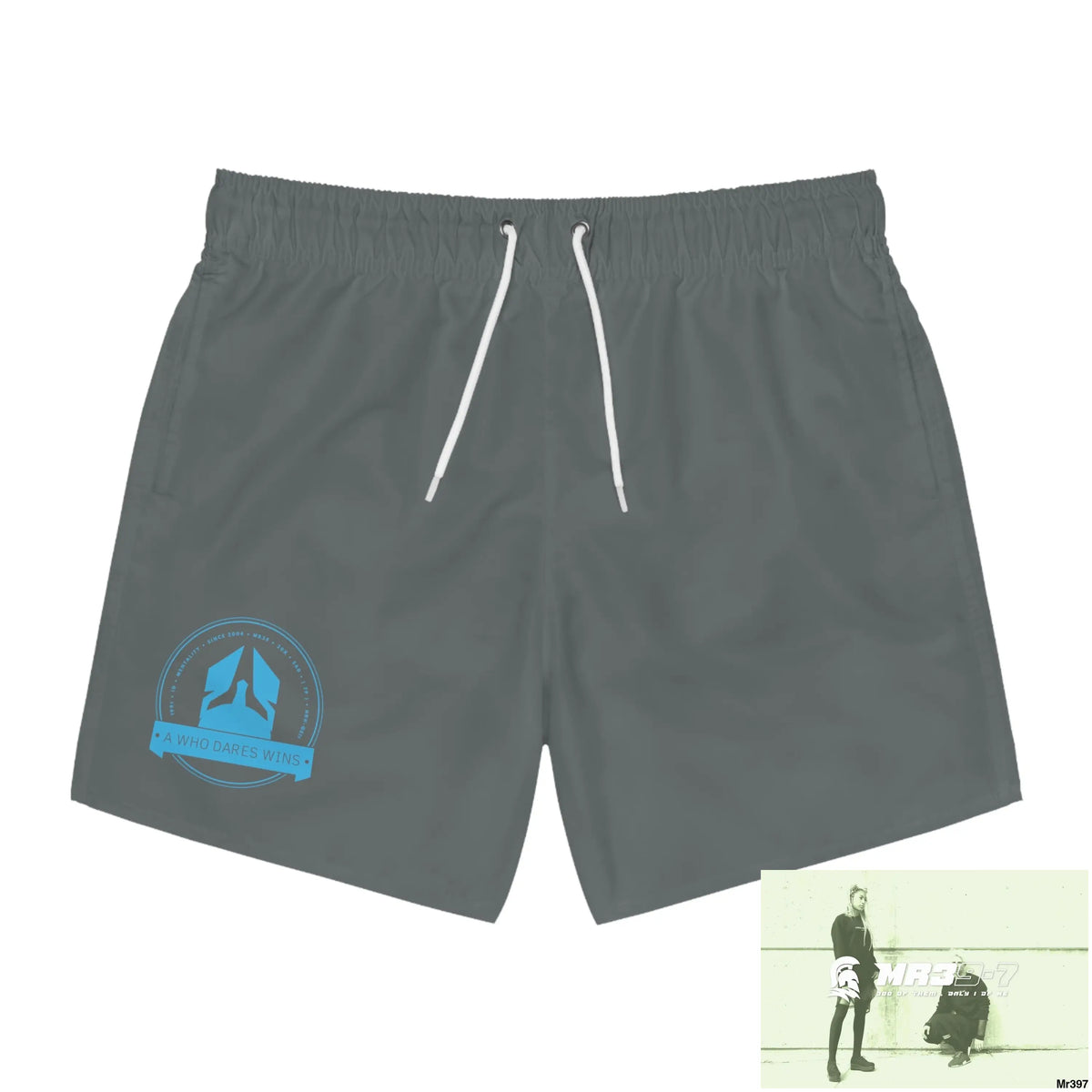 A Who Dares Wins Swim Trunks (AOP) XL / Seam thread color automatically matched to design All Over Prints
