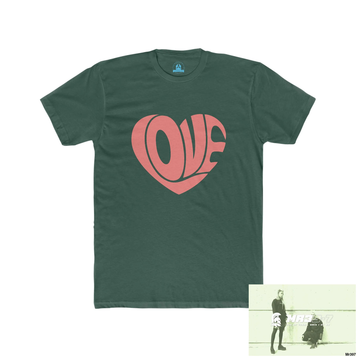A Who Dares Wins Tactical Love Men’s Cotton Crew Tee Solid Forest Green / S T-Shirt