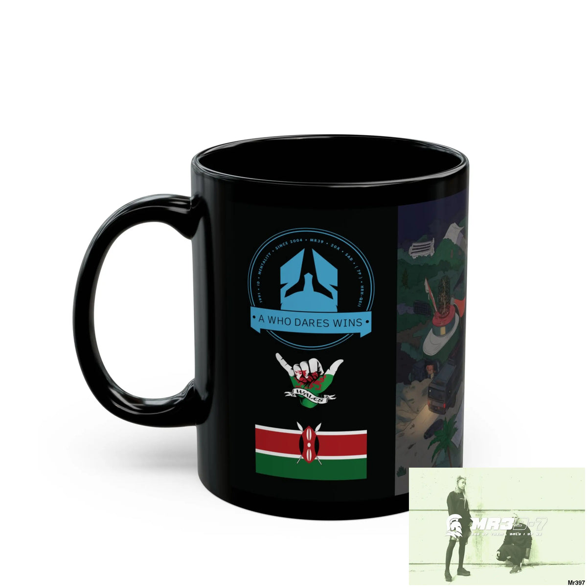 A Who Dares Wins Tactical SAS Kenya 2015 trip AI 14th Themed 11oz Black Mug GB 11oz Mug