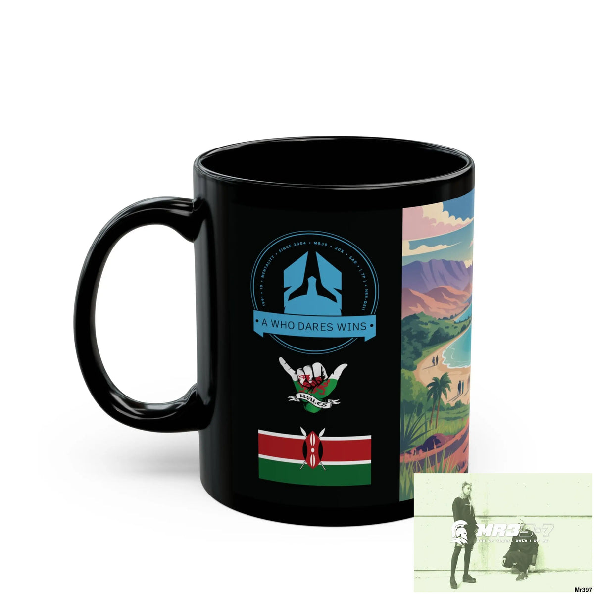 A Who Dares Wins Tactical SAS Kenya 2015 trip AI 4 Themed 11oz Black Mug GB 11oz Mug