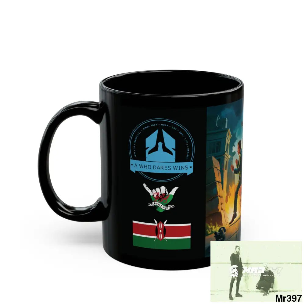 A Who Dares Wins Tactical SAS Kenya 2015 trip AI 6 Themed 11oz Black Mug GB 11oz Mug