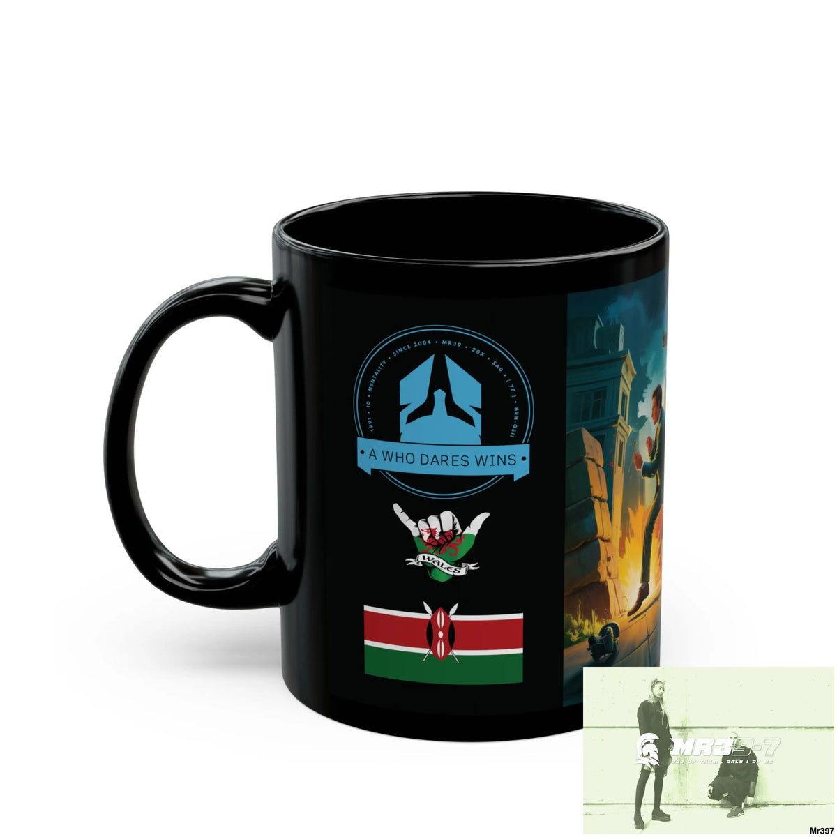 A Who Dares Wins Tactical SAS Kenya 2015 trip AI 6 Themed 11oz Black Mug GB 11oz Mug