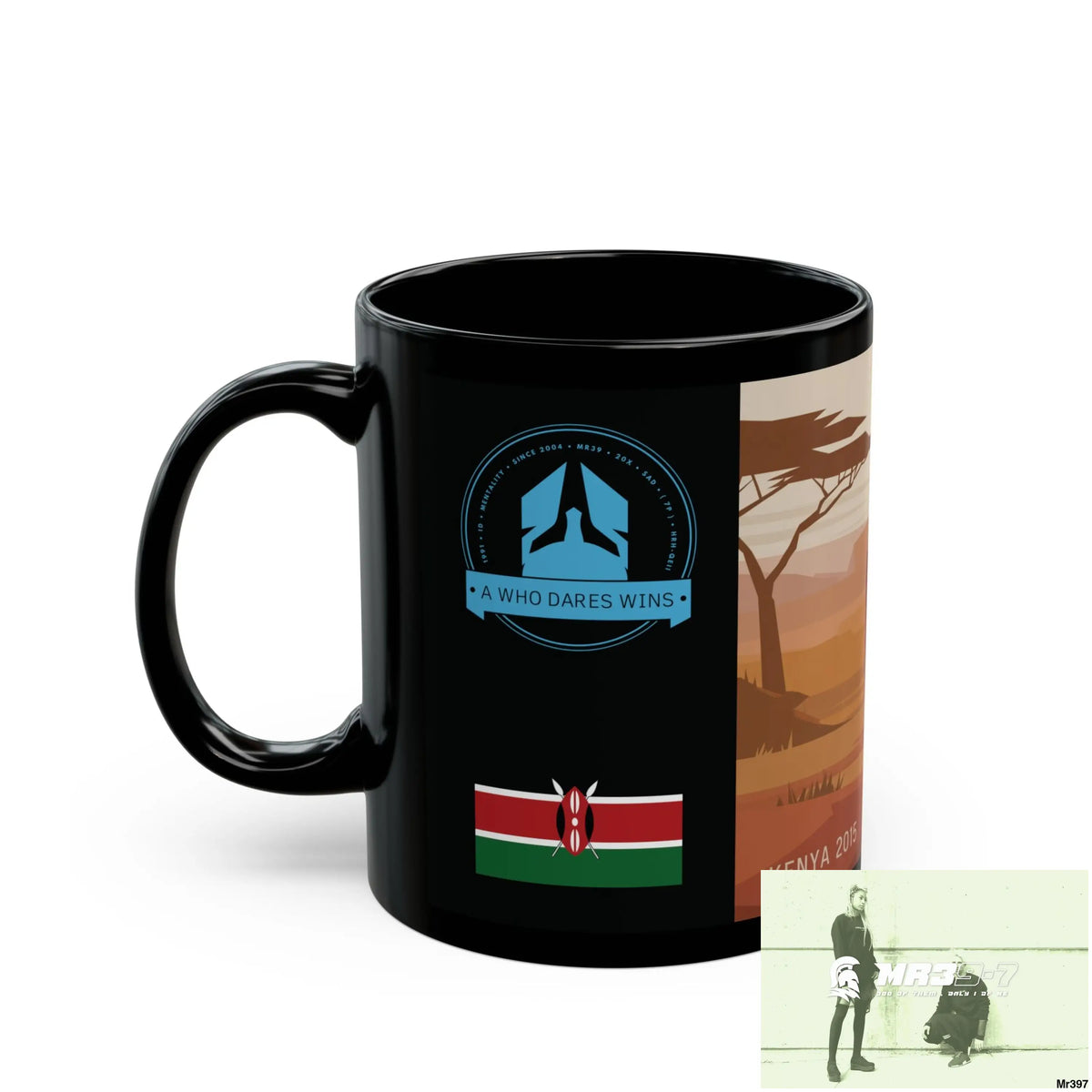 A Who Dares Wins Tactical SAS Kenya 2015 trip AI Blog no10 Themed 11oz Black Mug GB 11oz Mug