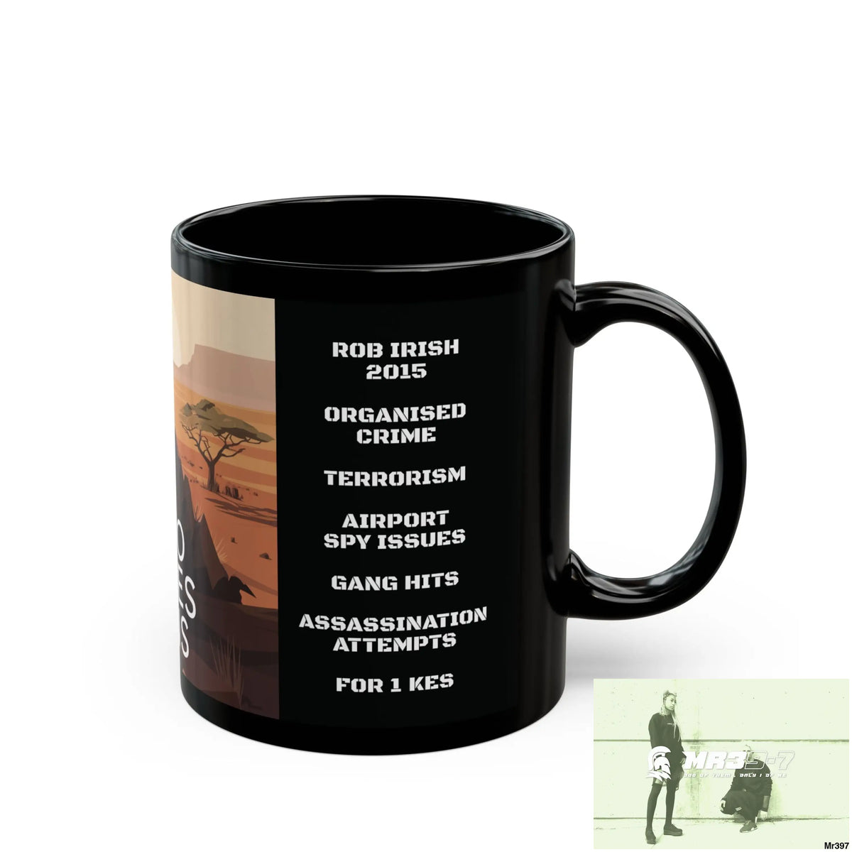 A Who Dares Wins Tactical SAS Kenya 2015 trip AI Blog no11 Themed 11oz Black Mug GB 11oz Mug