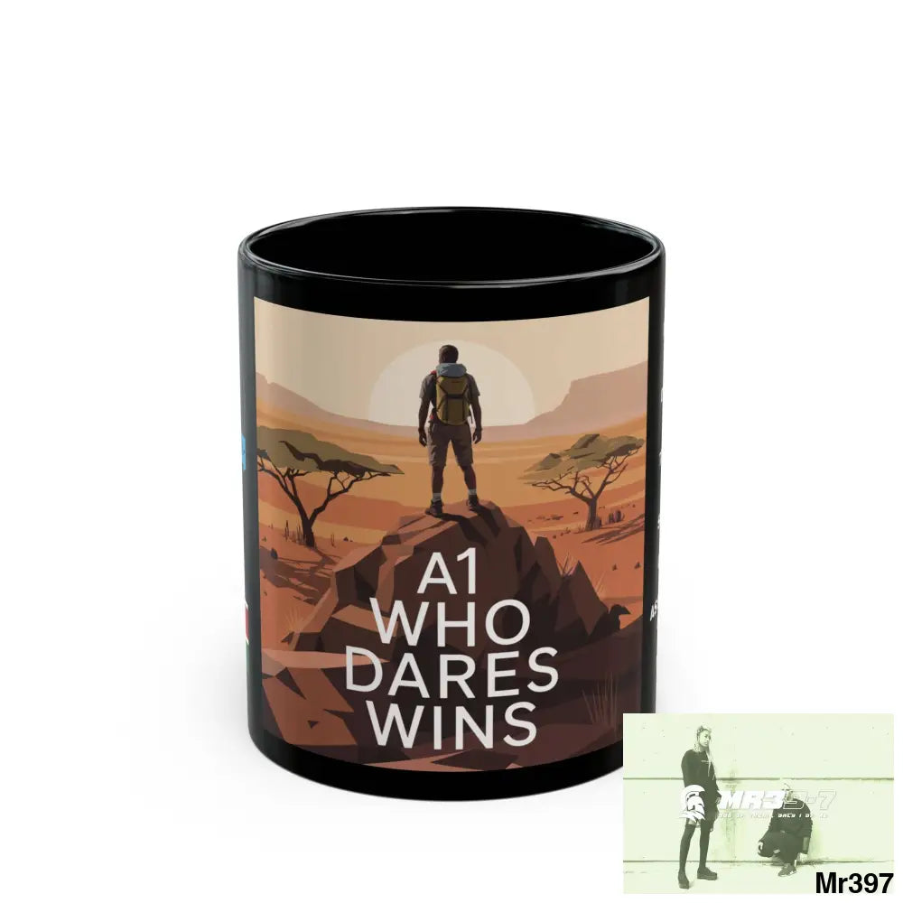A Who Dares Wins Tactical SAS Kenya 2015 trip AI Blog no11 Themed 11oz Black Mug GB 11oz Mug