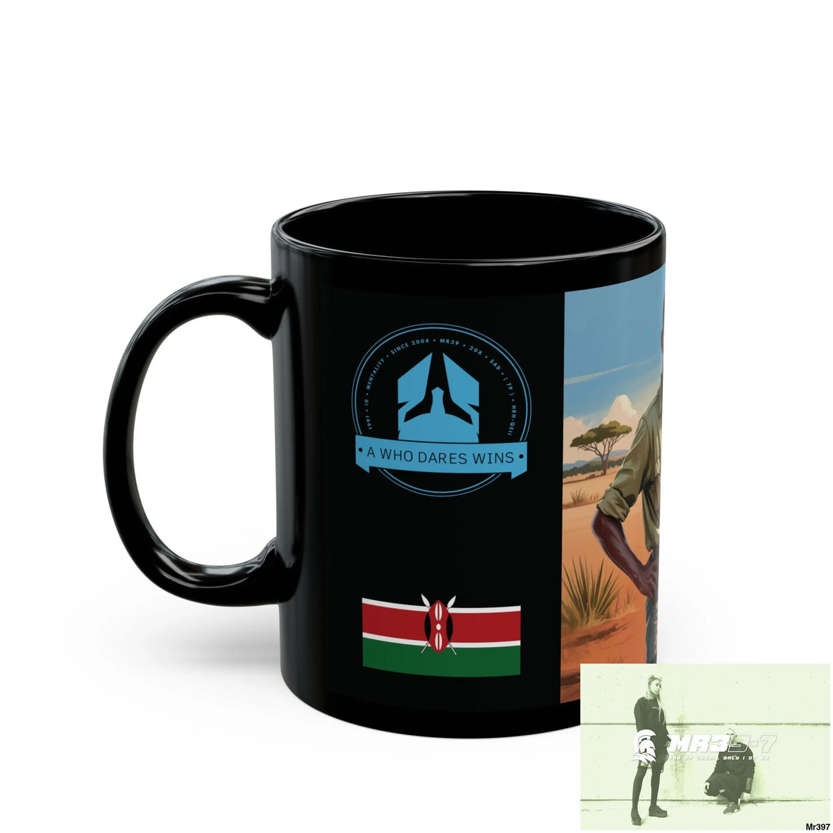 A Who Dares Wins Tactical SAS Kenya 2015 trip AI Blog no2 Themed 11oz Black Mug GB 11oz Mug