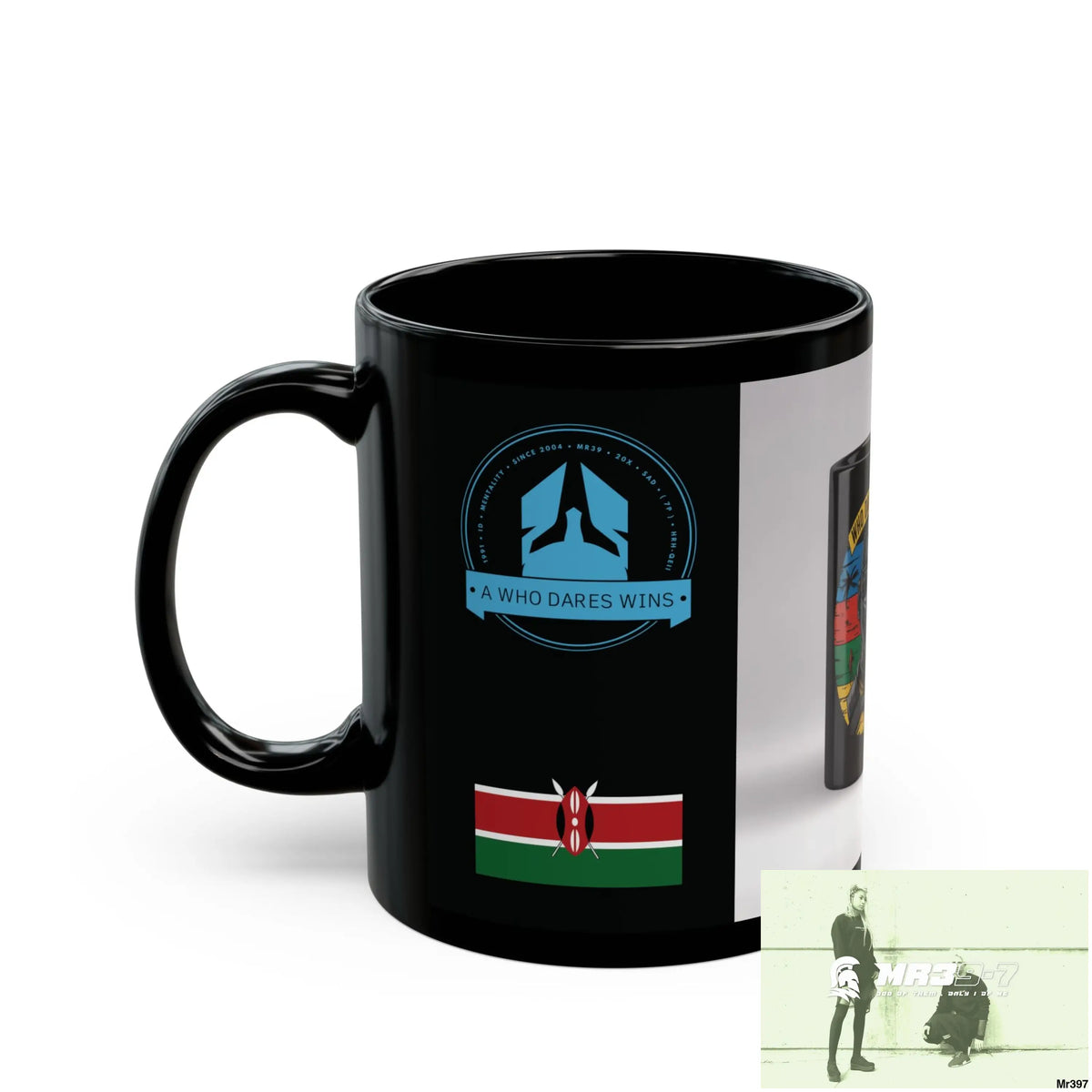 A Who Dares Wins Tactical SAS Kenya 2015 trip AI Blog no3 Themed 11oz Black Mug GB 11oz Mug