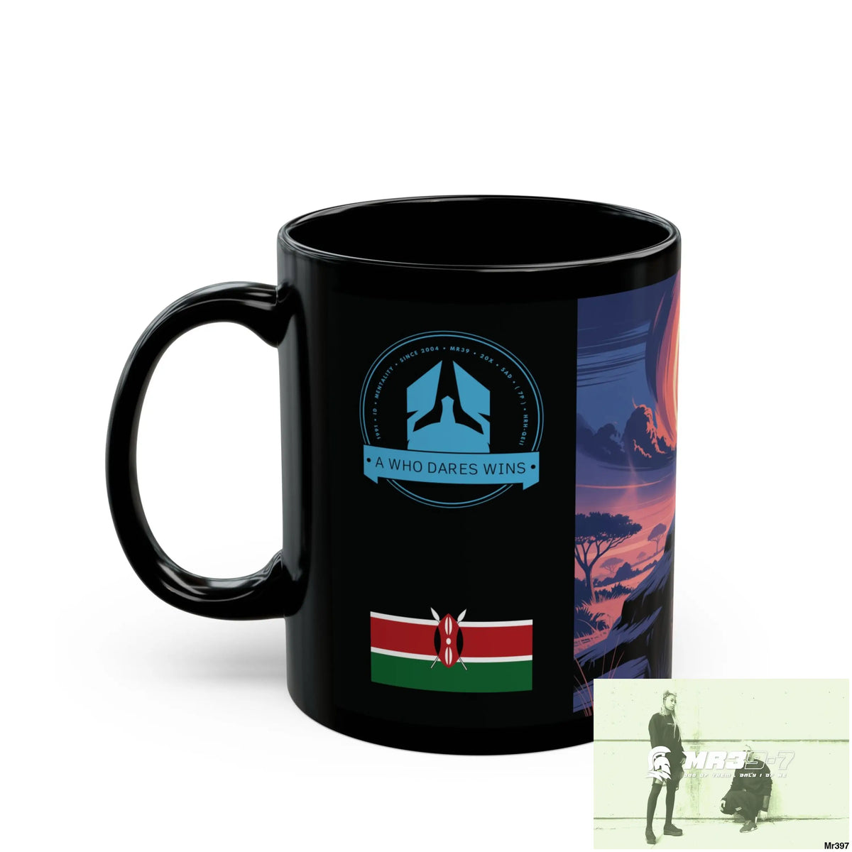 A Who Dares Wins Tactical SAS Kenya 2015 trip AI Blog no4 Themed 11oz Black Mug GB 11oz Mug