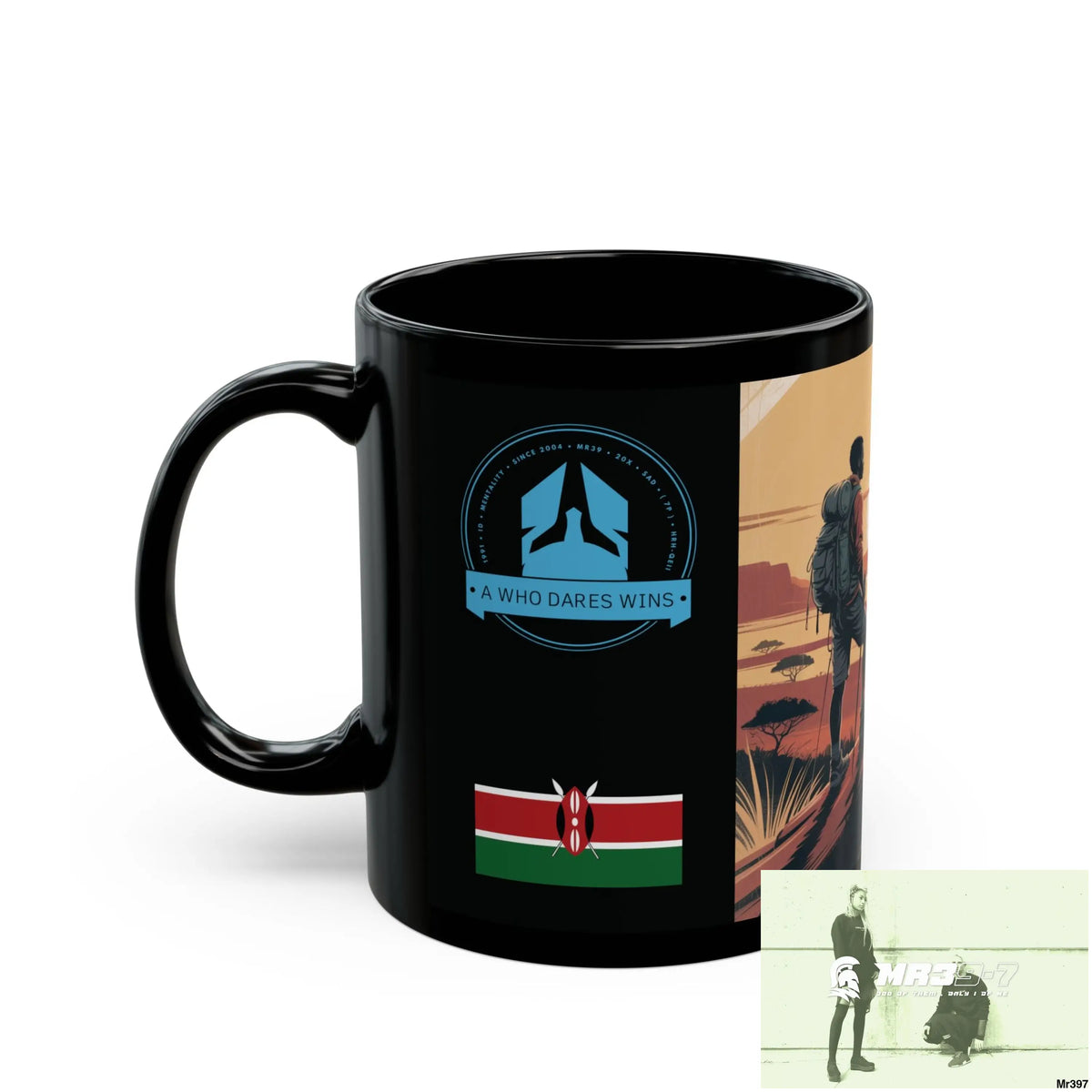 A Who Dares Wins Tactical SAS Kenya 2015 trip AI Blog no6 Themed 11oz Black Mug GB 11oz Mug