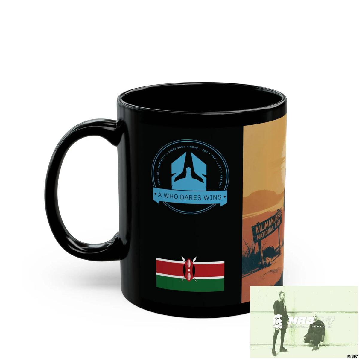 A Who Dares Wins Tactical SAS Kenya 2015 trip AI Blog no7 Themed 11oz Black Mug GB 11oz Mug