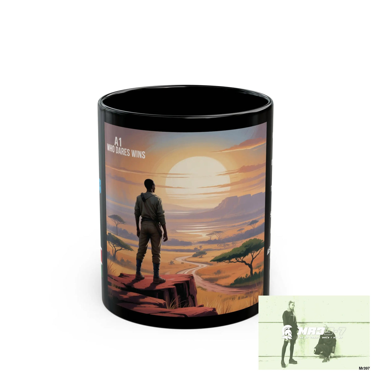A Who Dares Wins Tactical SAS Kenya 2015 trip AI Blog Themed 11oz Black Mug GB 11oz Mug