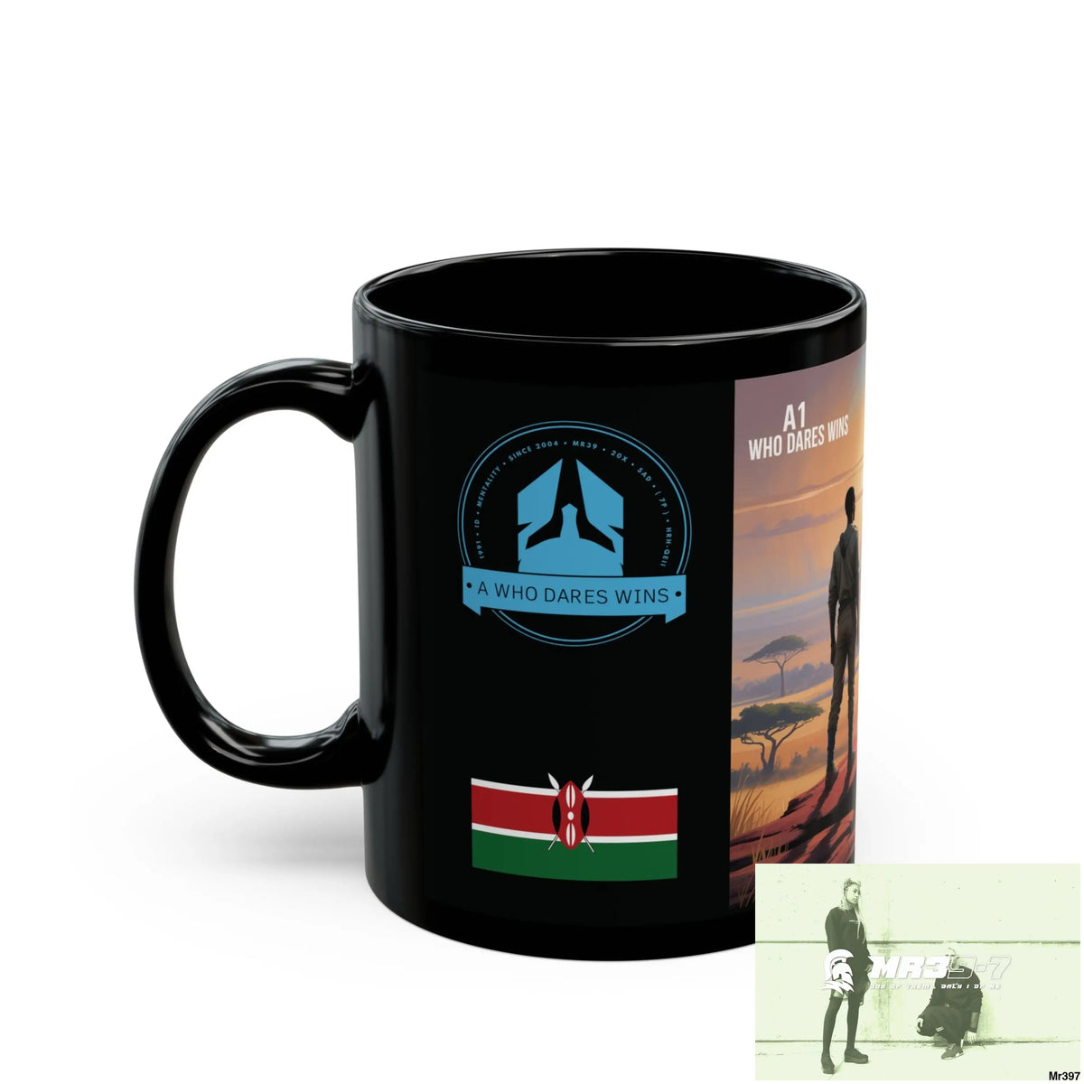 A Who Dares Wins Tactical SAS Kenya 2015 trip AI Blog Themed 11oz Black Mug GB 11oz Mug