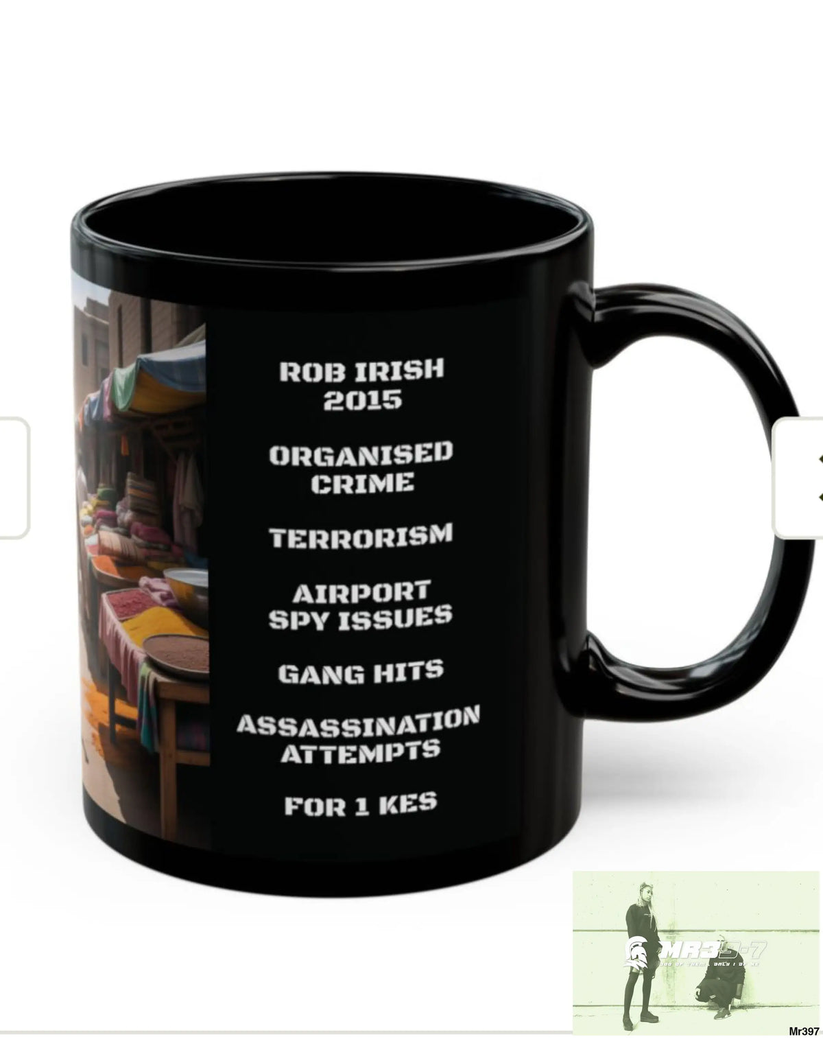 A Who Dares Wins Tactical SAS Kenya 2015 trip AI Themed 11oz Black Mug GB 11oz Mug