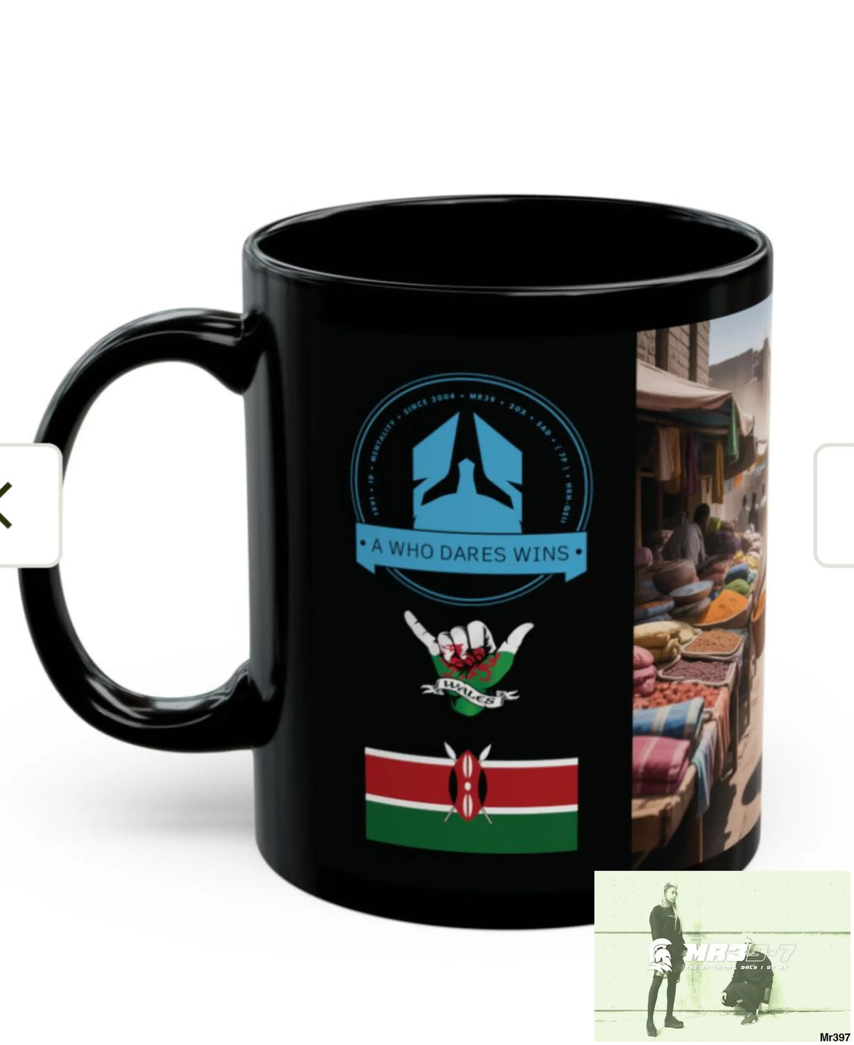 A Who Dares Wins Tactical SAS Kenya 2015 trip AI Themed 11oz Black Mug GB 11oz Mug