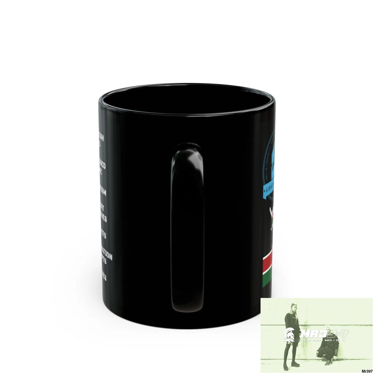 A Who Dares Wins Tactical SAS Kenya 2015 trip AI Themed 11oz Black Mug GB 11oz Mug