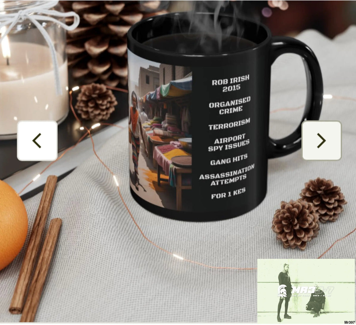 A Who Dares Wins Tactical SAS Kenya 2015 trip AI Themed 11oz Black Mug GB 11oz Mug