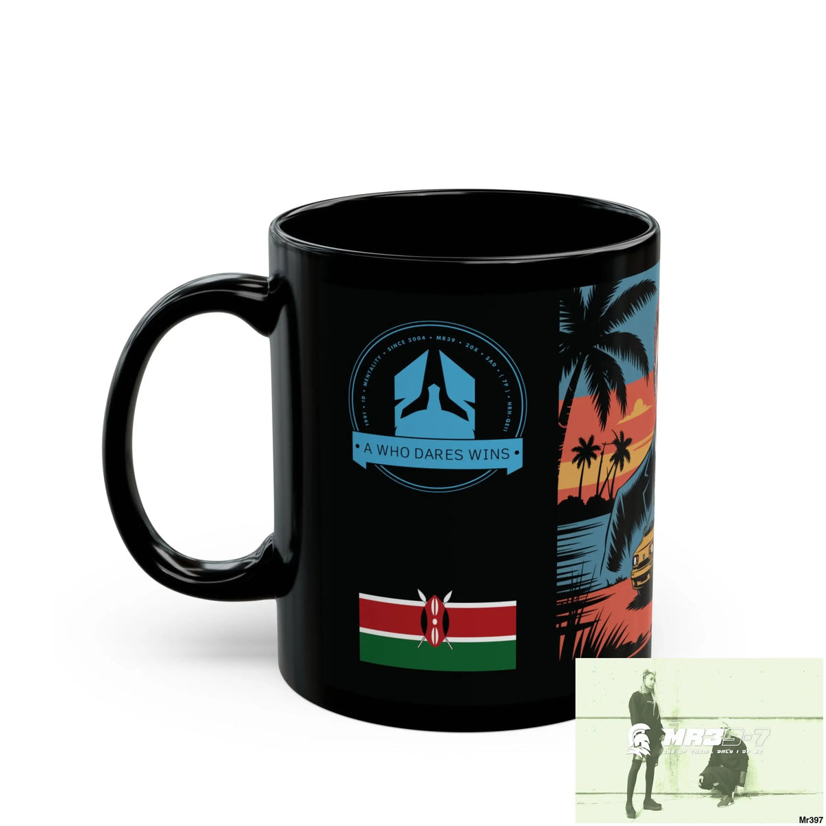 A Who Dares Wins Tactical SAS Kenya 2015 trip New AI Blog no13 Banksy inspired Themed 11oz Black Mug GB 11oz Mug