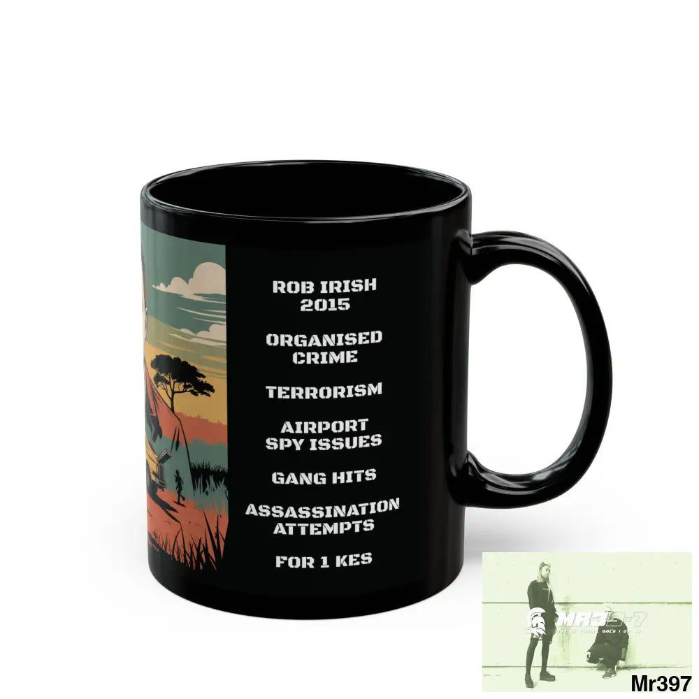 A Who Dares Wins Tactical SAS Kenya 2015 trip New AI Blog no15 Banksy inspired Themed 11oz Black Mug GB 11oz Mug
