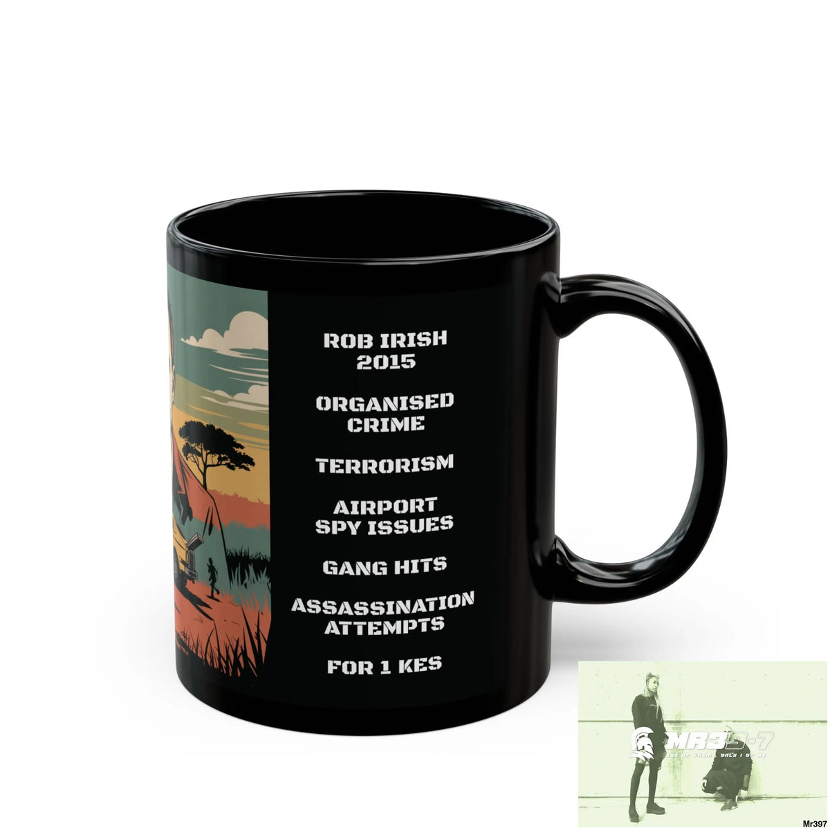 A Who Dares Wins Tactical SAS Kenya 2015 trip New AI Blog no15 Banksy inspired Themed 11oz Black Mug GB 11oz Mug