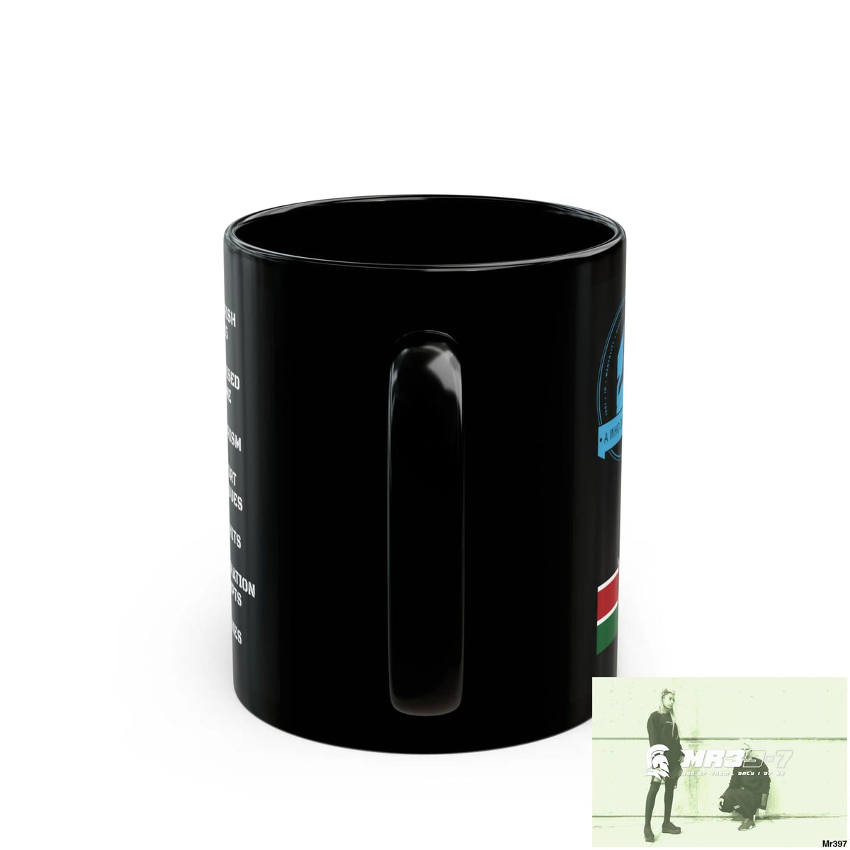 A Who Dares Wins Tactical SAS Kenya 2015 trip New AI Blog no17 Banksy inspired Themed 11oz Black Mug GB 11oz Mug