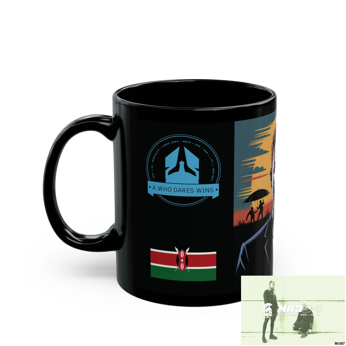 A Who Dares Wins Tactical SAS Kenya 2015 trip New AI Blog no19 Banksy inspired Themed 11oz Black Mug GB 11oz Mug