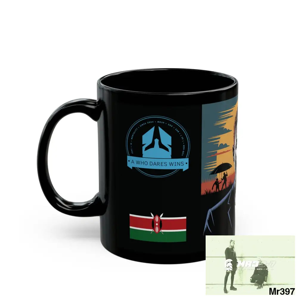 A Who Dares Wins Tactical SAS Kenya 2015 trip New AI Blog no19 Banksy inspired Themed 11oz Black Mug GB 11oz Mug