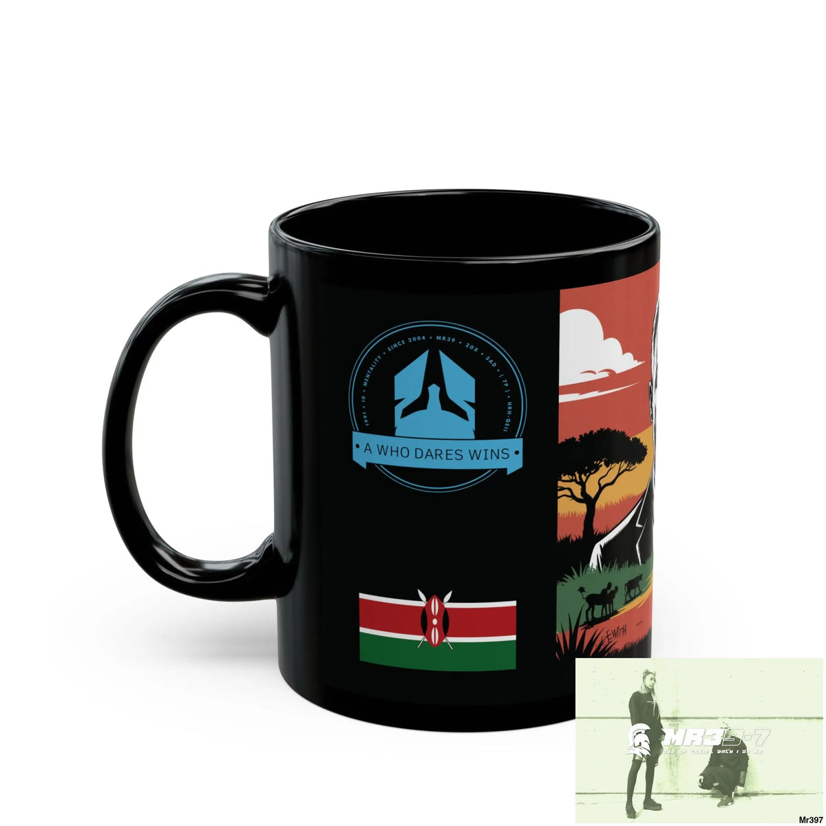 A Who Dares Wins Tactical SAS Kenya 2015 trip New AI Blog no20 Banksy inspired Themed 11oz Black Mug GB 11oz Mug