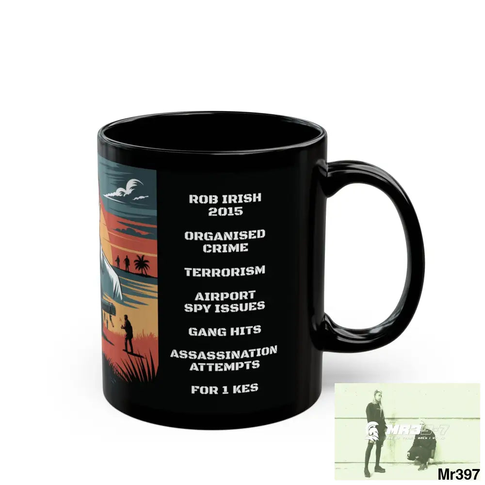 A Who Dares Wins Tactical SAS Kenya 2015 trip New AI Blog no21 Banksy inspired Themed 11oz Black Mug GB 11oz Mug
