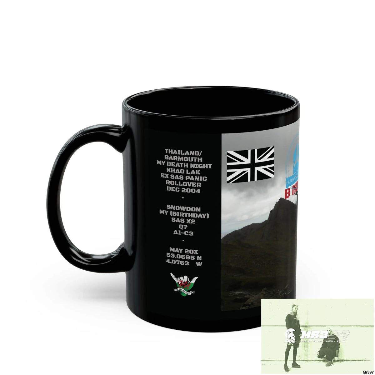 A Who Dares Wins Tactical SAS Roll over Death night 04/ 20X Strike B Done MT Snowdon 11oz Black Mug GB / Thailand/