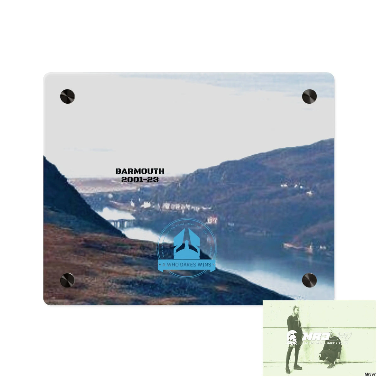 A Who Dares Wins Tactical shot of (Barmouth 2001-2024) via Cadair Idris Acrylic Wall Art Panels 10″ x 8″ (Horizontal)