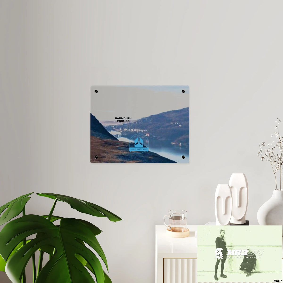 A Who Dares Wins Tactical shot of (Barmouth 2001-2024) via Cadair Idris Acrylic Wall Art Panels Home Decor
