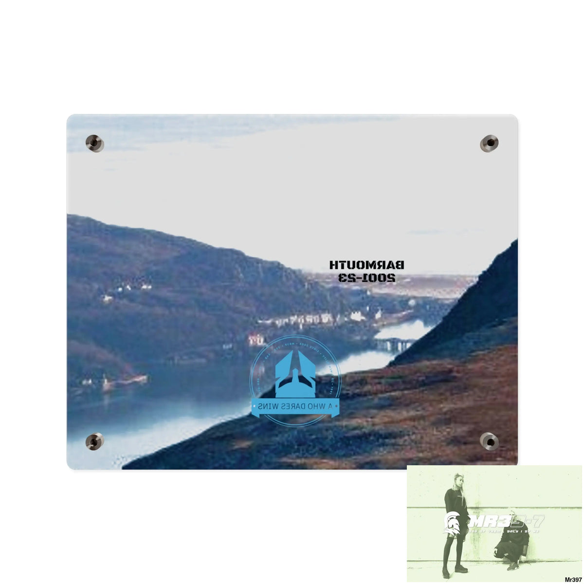 A Who Dares Wins Tactical shot of (Barmouth 2001-2024) via Cadair Idris Acrylic Wall Art Panels Home Decor