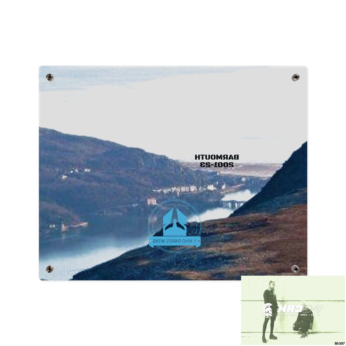 A Who Dares Wins Tactical shot of (Barmouth 2001-2024) via Cadair Idris Acrylic Wall Art Panels Home Decor