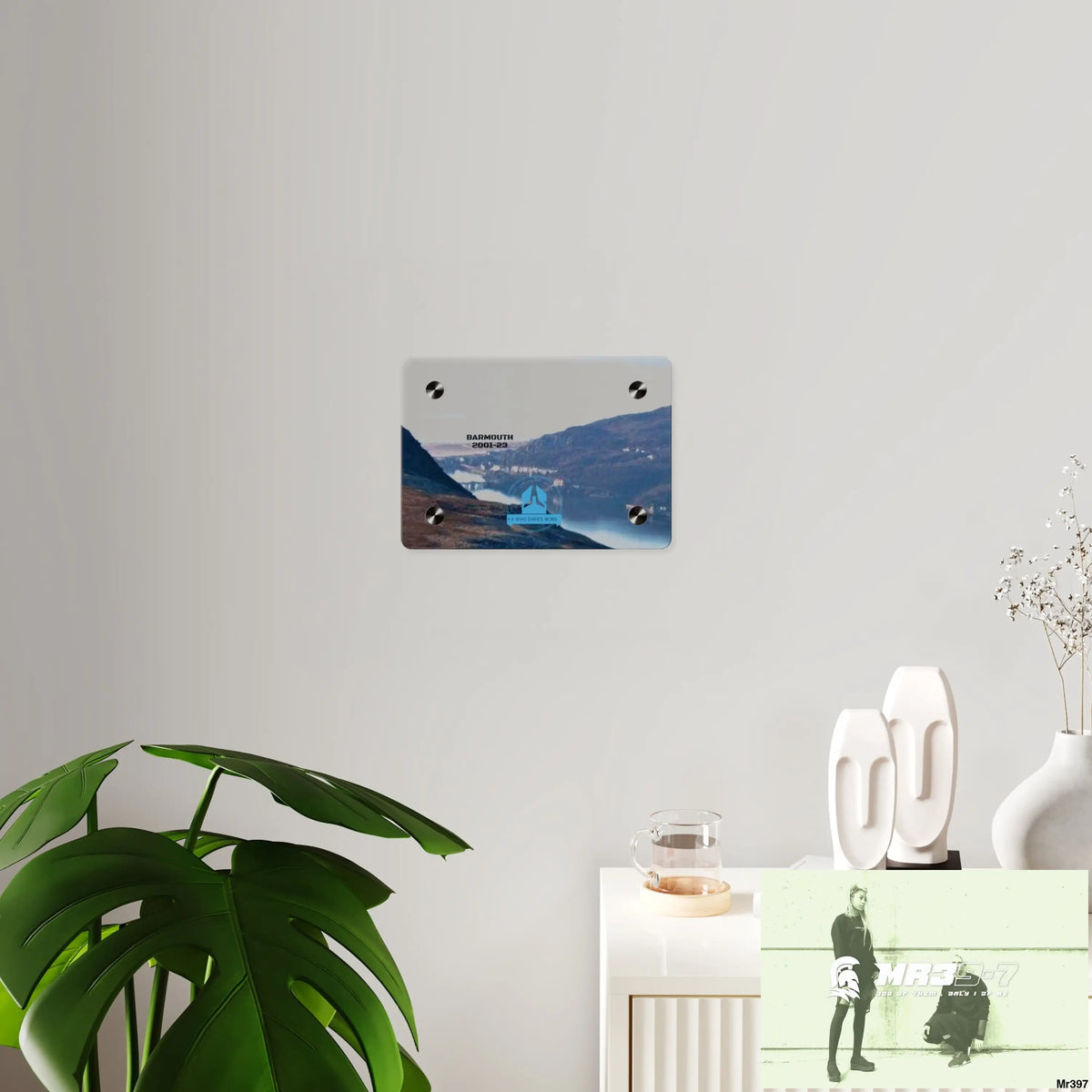A Who Dares Wins Tactical shot of (Barmouth 2001-2024) via Cadair Idris Acrylic Wall Art Panels Home Decor