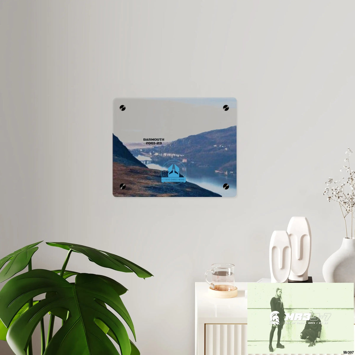A Who Dares Wins Tactical shot of (Barmouth 2001-2024) via Cadair Idris Acrylic Wall Art Panels Home Decor