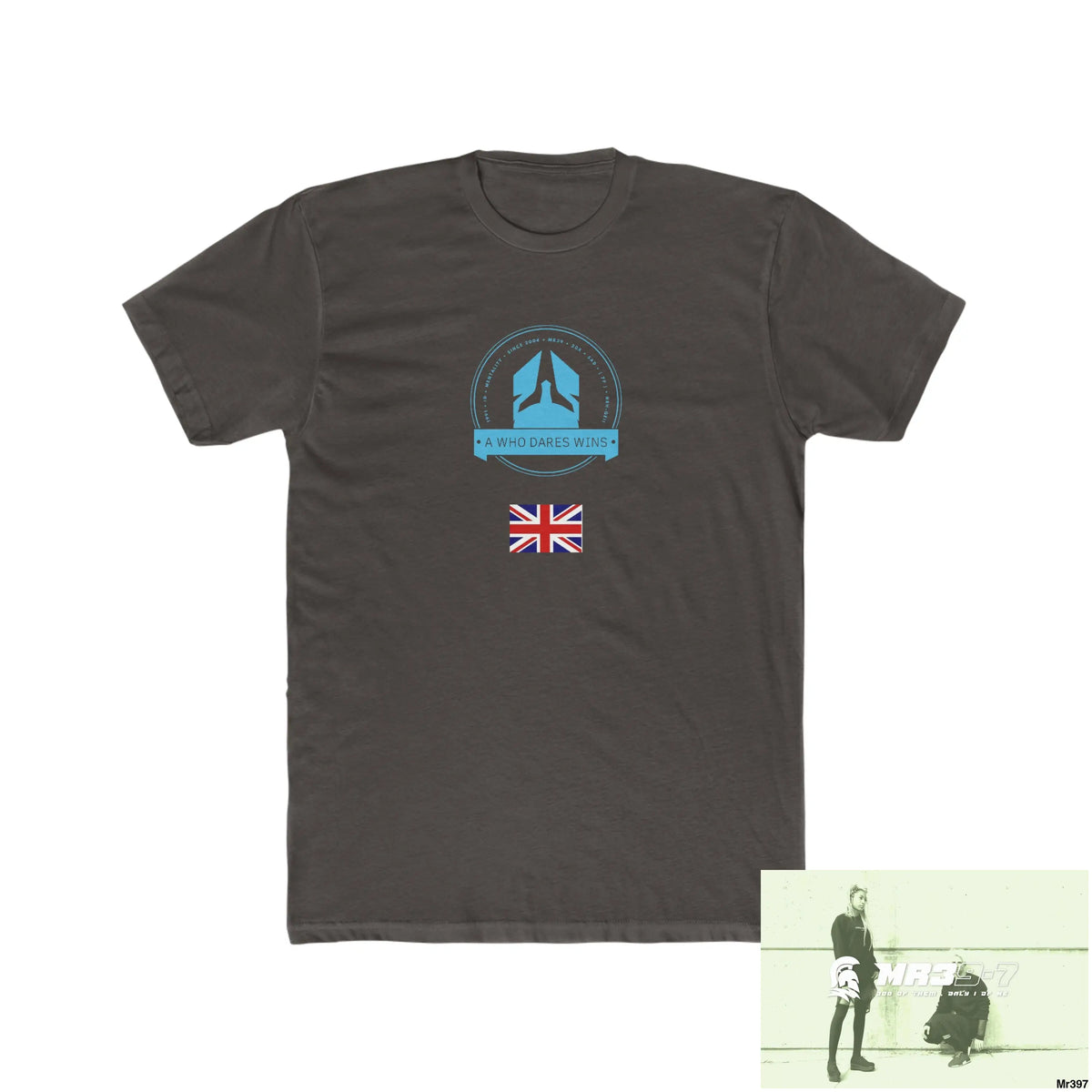 A Who Dares Wins Telford & Wrekin -My home 2018 - Men’s Cotton Crew Tee Solid Dark Chocolate / S T-Shirt