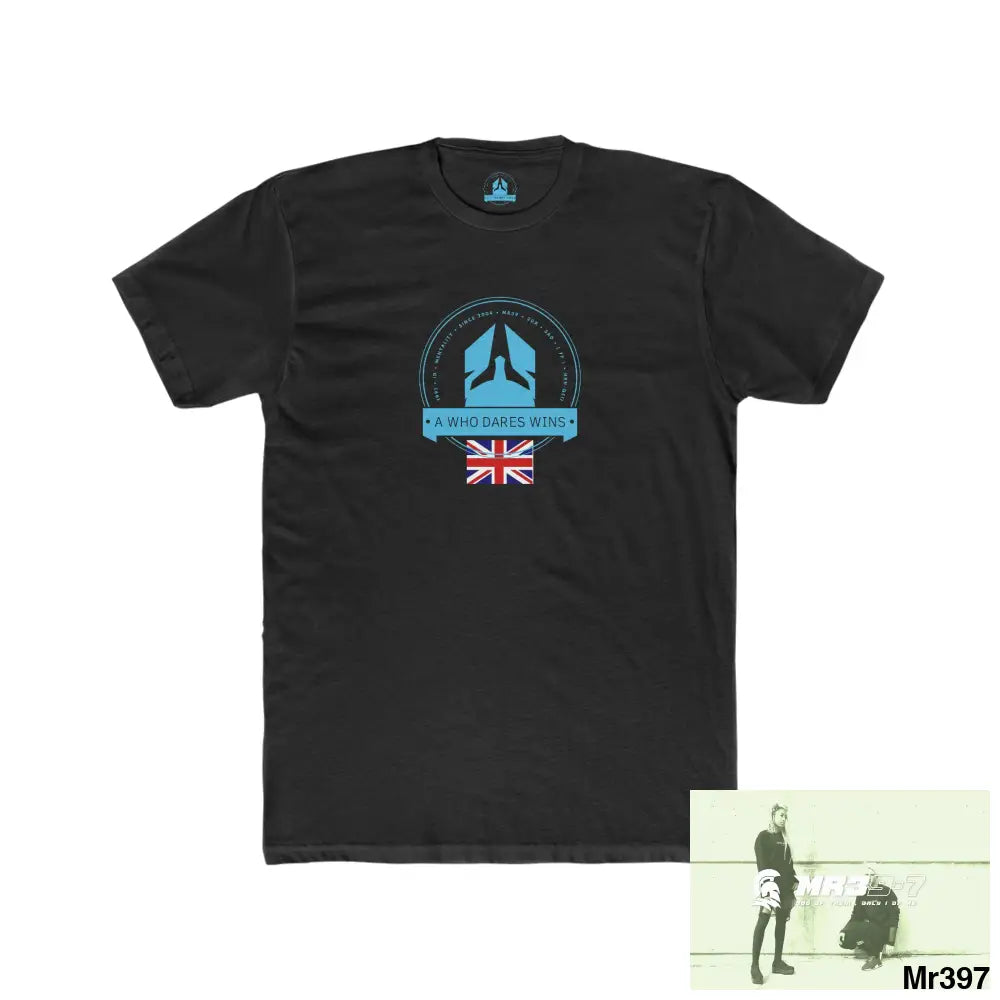 A Who Dares Wins Thailand 2008 Koh Charg beer n bikes tits up Men’s Cotton Crew Tee Solid Black / XS T-Shirt