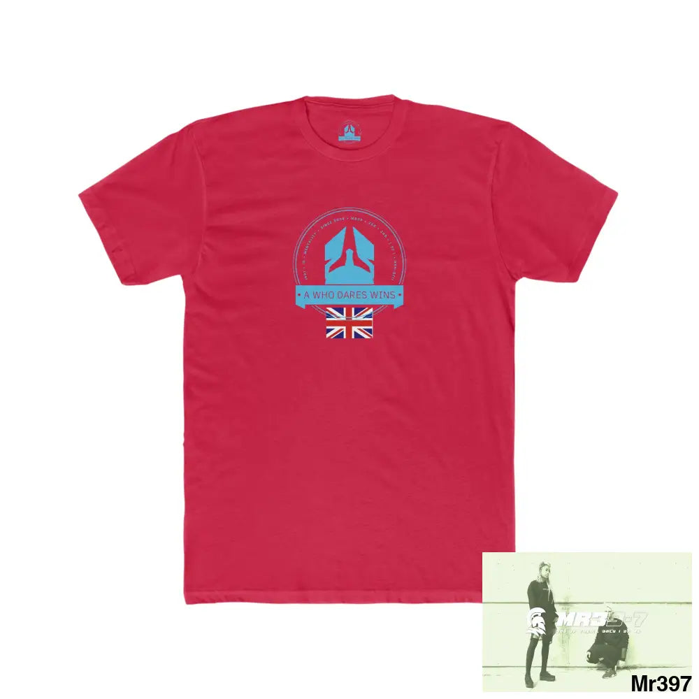 A Who Dares Wins Thailand 2008 Koh Charg beer n bikes tits up Men’s Cotton Crew Tee Solid Red / XS T-Shirt