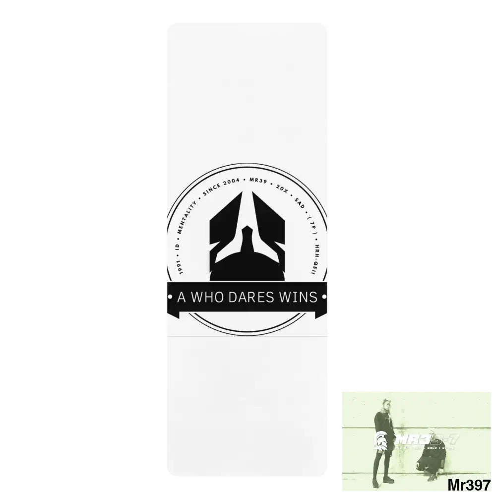 A Who nDares Wins Rubber Yoga Mat 24” x 68” Home Decor